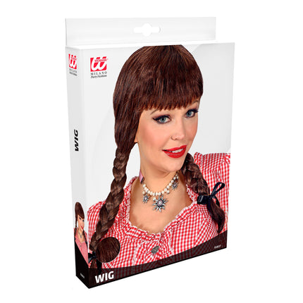 Perruque Oktoberfest brune