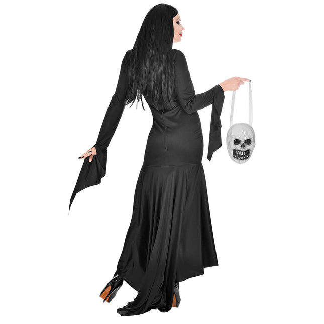 Robe d'Halloween Noir Dames Mortisia