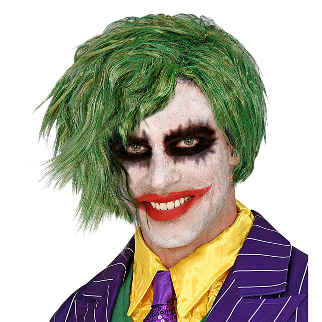 Perruque d'Halloween Clown vert