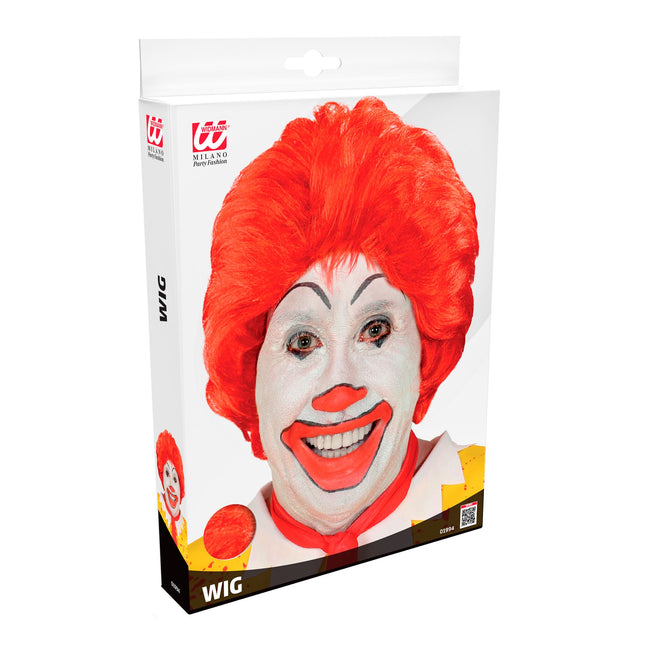 Perruque d'Halloween Rouge Ronald