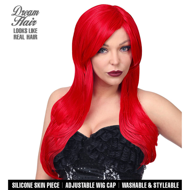 Perruque rouge Ariel