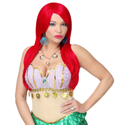 Perruque rouge Ariel