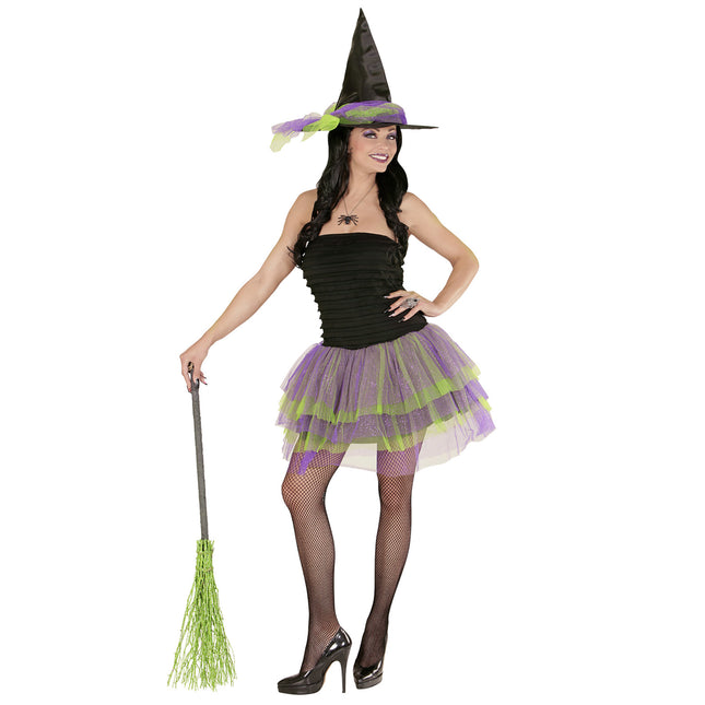 Robe d'Halloween Purple Green Ladies Skeleton
