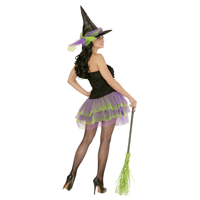 Robe d'Halloween Purple Green Ladies Skeleton