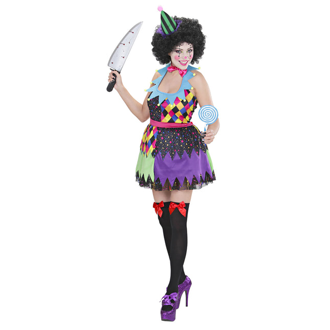 Robe d'Halloween Coloured Ladies Clown
