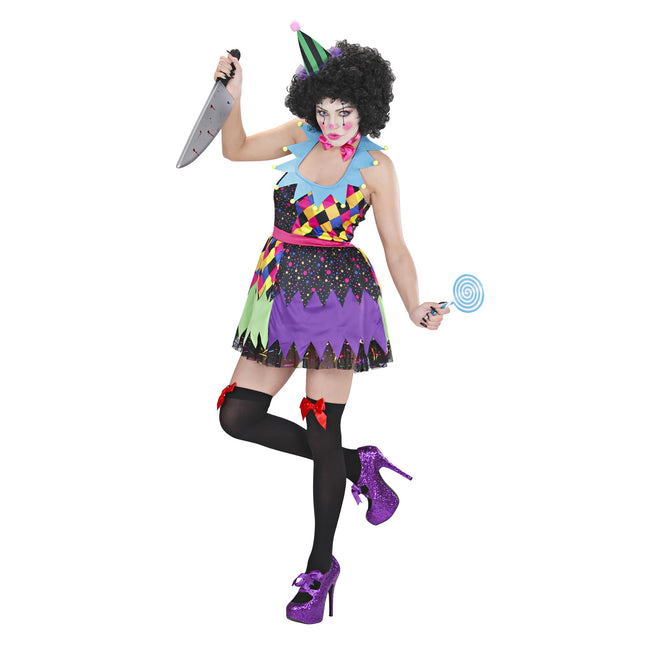 Robe d'Halloween Coloured Ladies Clown