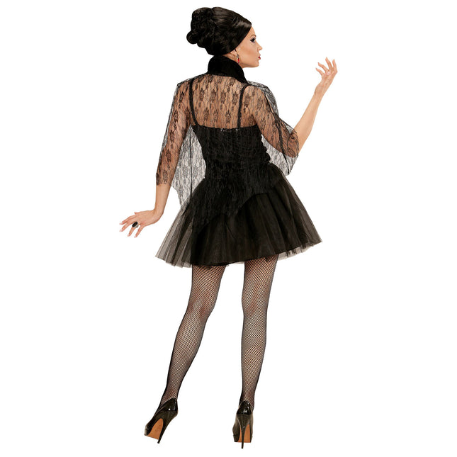 Robe d'Halloween Rouge Noir Dames Vamoose Court