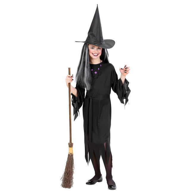 Robe d'Halloween Enfant Sorcière 2 pièces