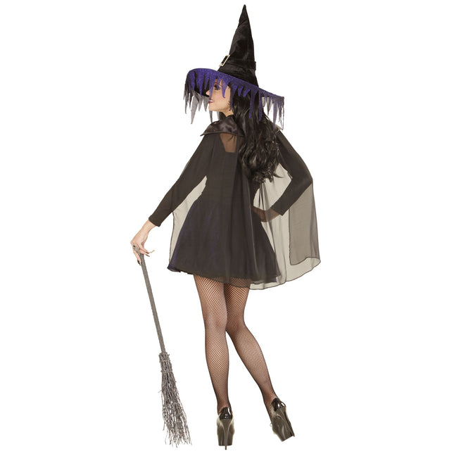 Robe d'Halloween Noir Violet Sorcière