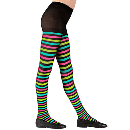 Collants colorés rayés pour enfants