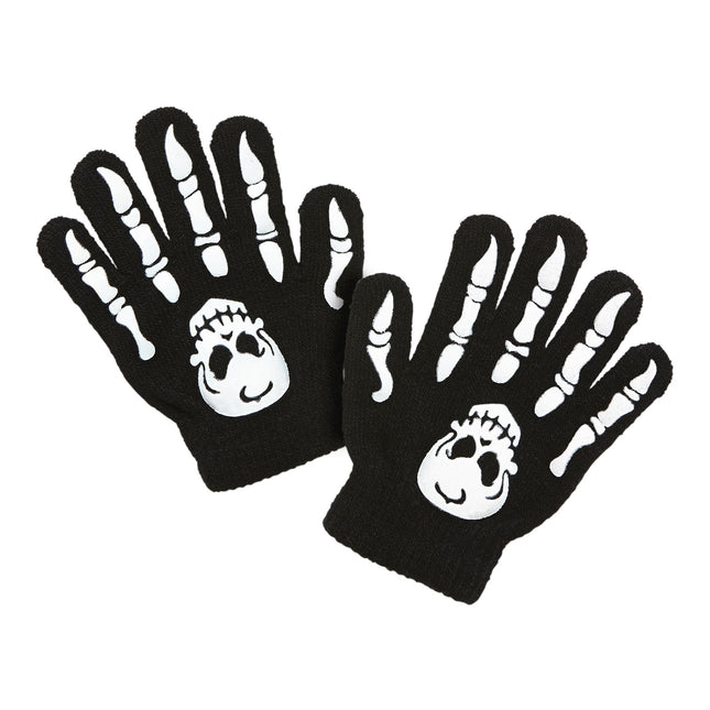 Gants d'Halloween Os d'enfant