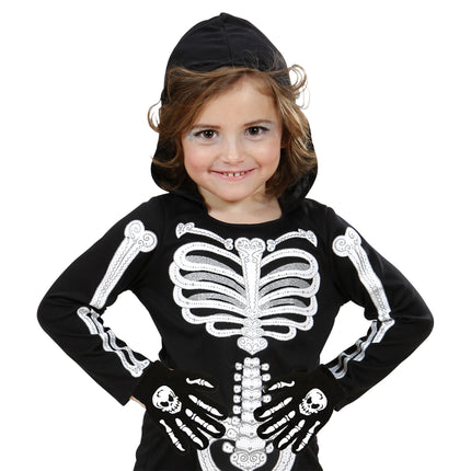 Gants d'Halloween Os d'enfant