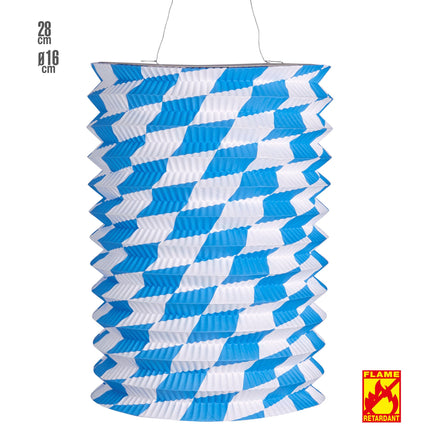 Oktoberfest Lampion Bleu Blanc