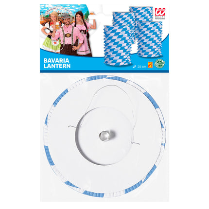 Oktoberfest Lampion Bleu Blanc