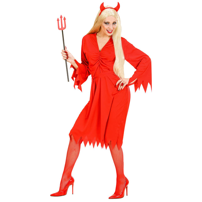 Robe d'Halloween Dames Diablesse 3 pièces