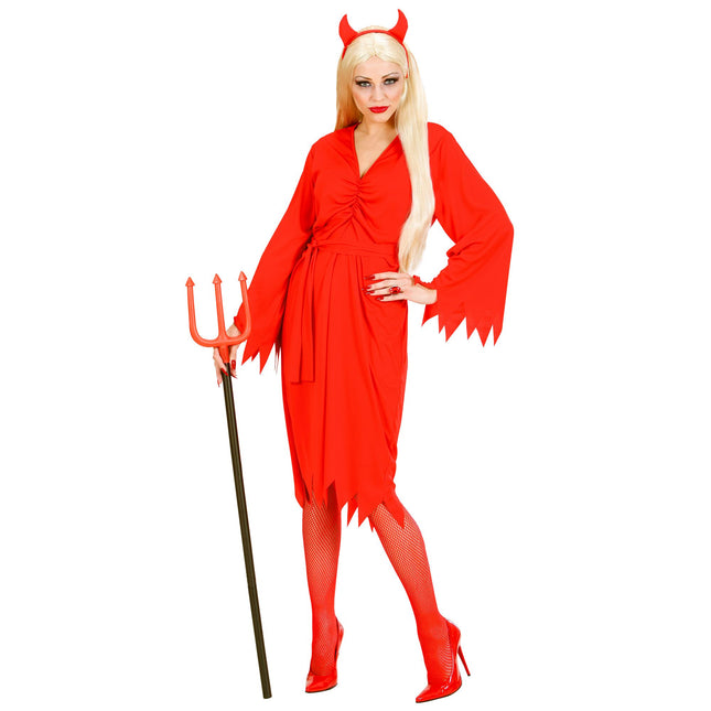 Robe d'Halloween Dames Diablesse 3 pièces