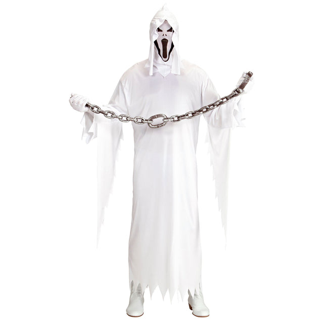 Costume de fantôme blanc 2 pièces