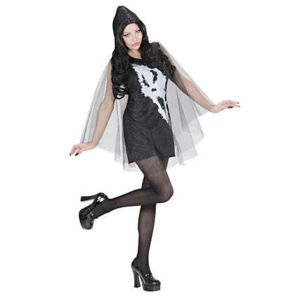 Robe fantôme tête de mort 2 pièces
