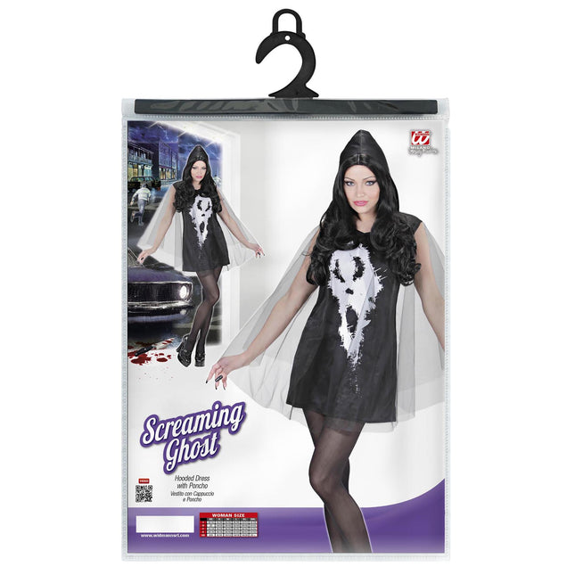 Robe fantôme tête de mort 2 pièces