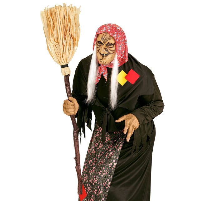 Balai de sorcière d'Halloween 1,25 m