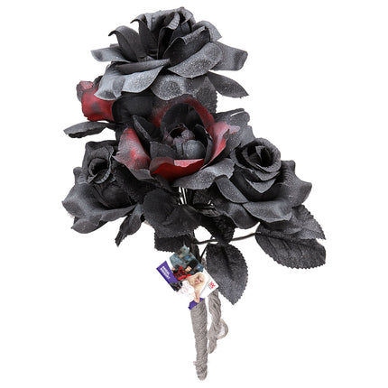 Halloween Fake Bride Bouquet Black