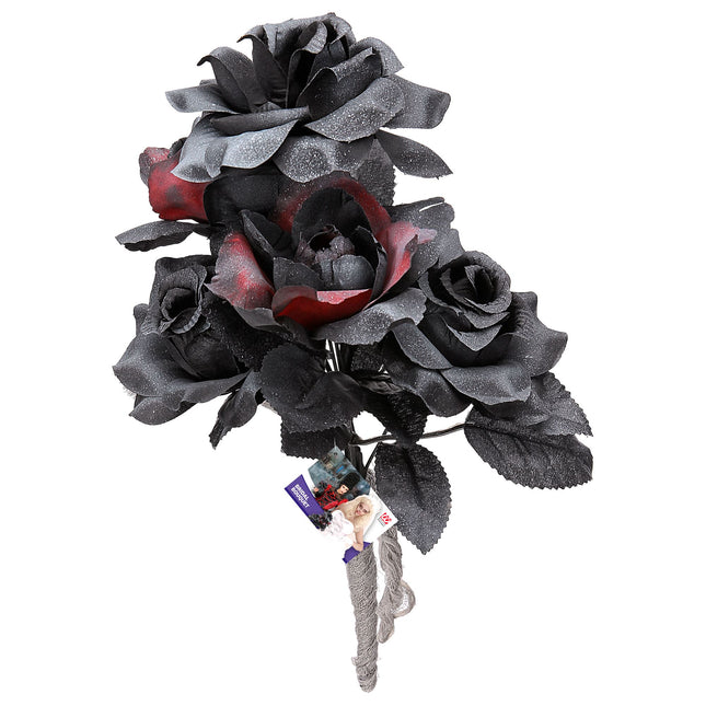 Halloween Fake Bride Bouquet Black