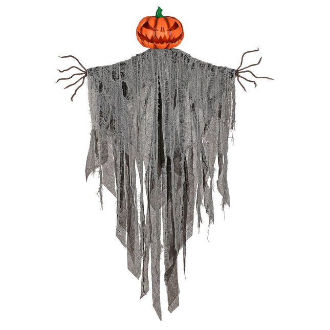 Poupée d'Halloween épouvantail avec yeux clignotants 1.52m