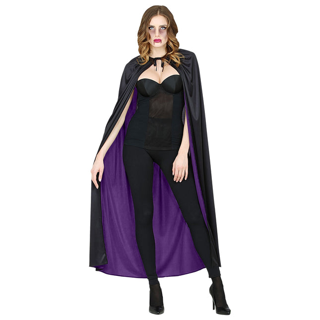 Cape d'Halloween Noir Pourpre 1.3m