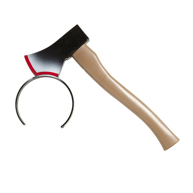 Bandeau d'Halloween Hache avec du sang