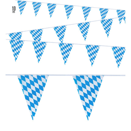 Guirlande Oktoberfest Bleu Blanc 10m