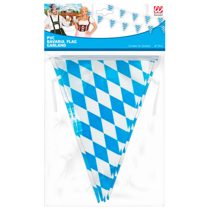 Guirlande Oktoberfest Bleu Blanc 10m