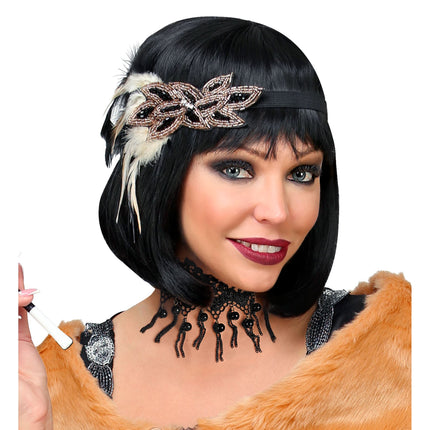 Collier d'Halloween avec des perles