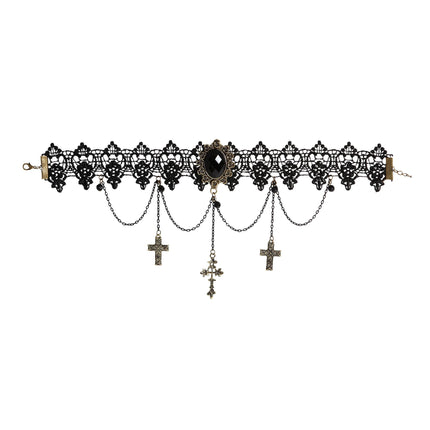 Collier d'Halloween avec des croix