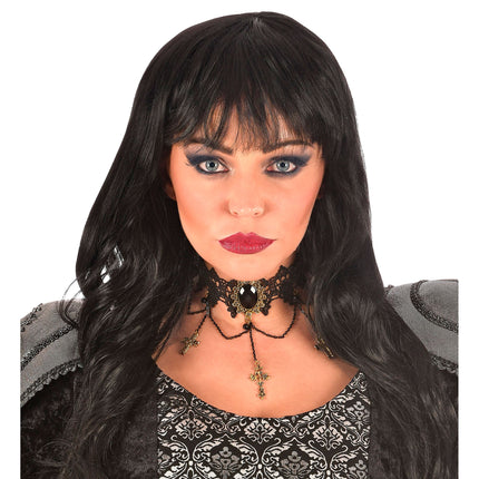 Collier d'Halloween avec des croix