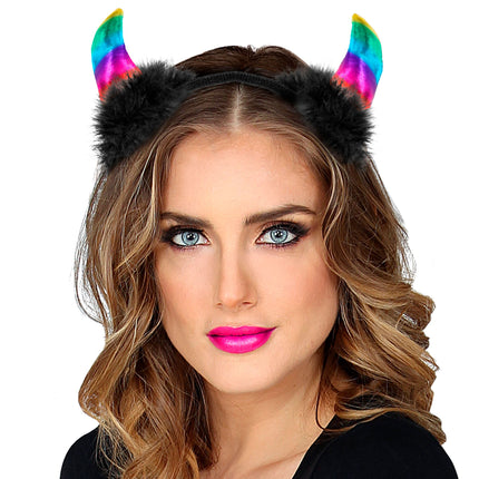 Bandeau d'Halloween Rainbow Devil