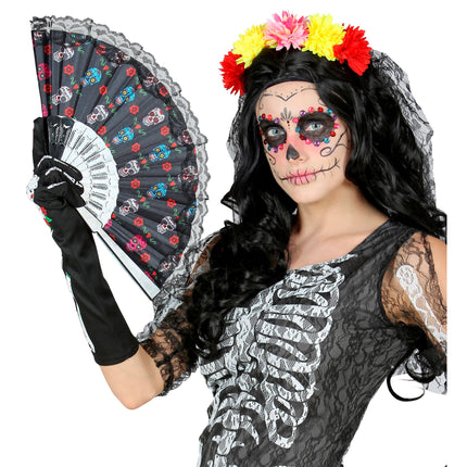Eventail Dia De Los Muertos