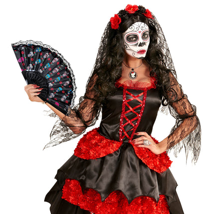 Eventail Dia De Los Muertos