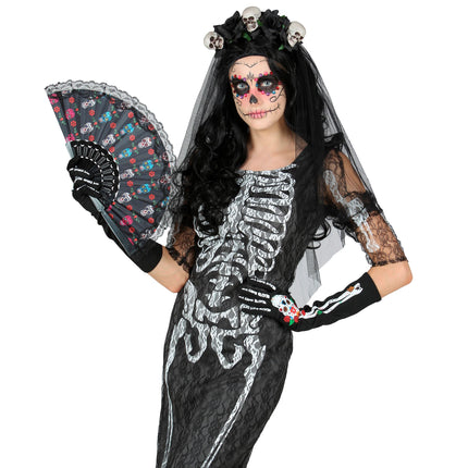 Eventail Dia De Los Muertos