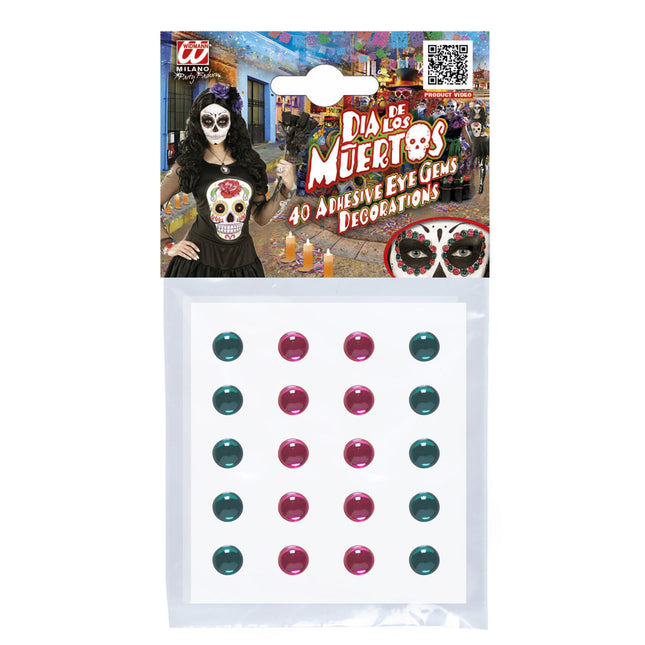 Autocollants de couleur pour le visage 40pcs