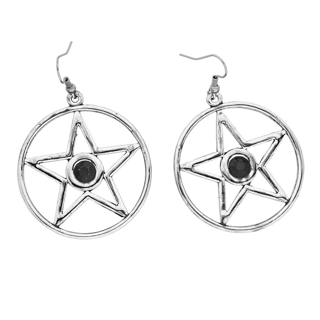 Boucles d'oreilles Halloween Argent Satan