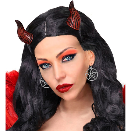 Boucles d'oreilles Halloween Argent Satan