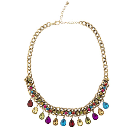Collier de pierres colorées