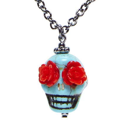 Collier d'Halloween Crâne coloré