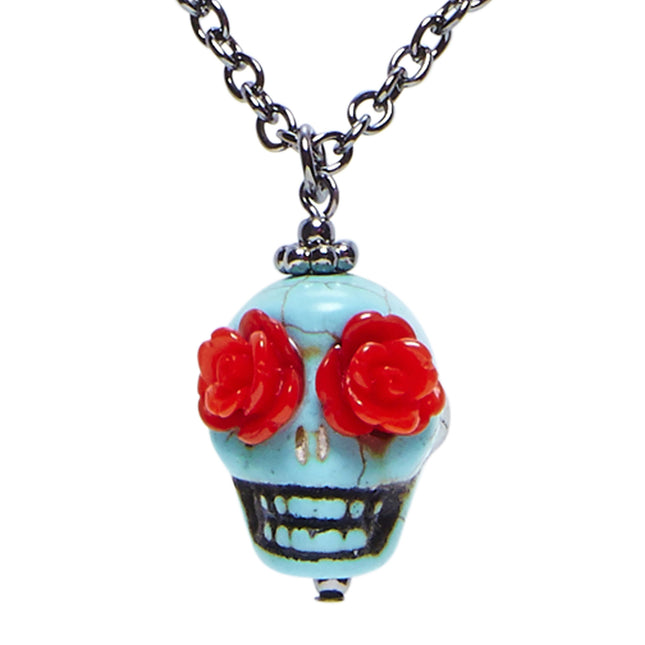 Collier d'Halloween Crâne coloré