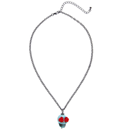 Collier d'Halloween Crâne coloré