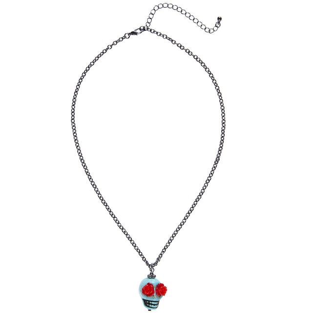 Collier d'Halloween Crâne coloré