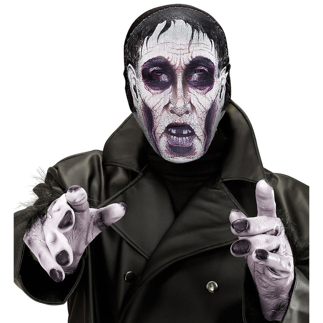 Masque d'Halloween Zombie violet
