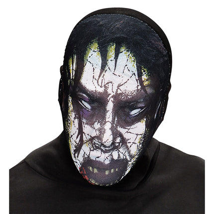 Masque d'Halloween Gris Poussière de Zombie