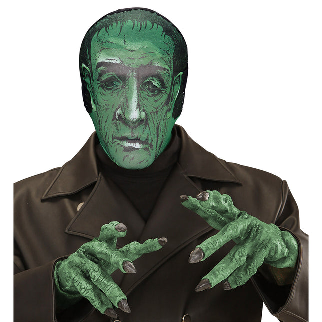 Masque d'Halloween Vert foncé Zombie