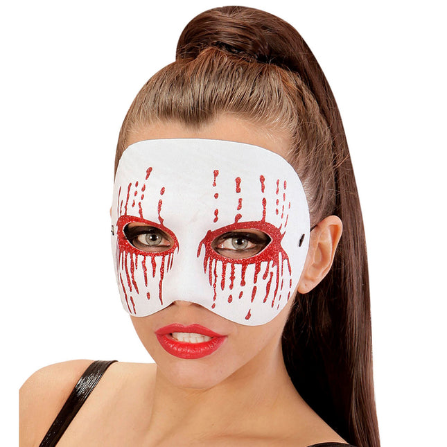 Masque d'Halloween Blanc Psychopathe